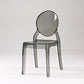 Modern Armless Chair Plastic Open Back Side Chair for Dining Room