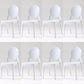 Modern Armless Chair Plastic Open Back Side Chair for Dining Room