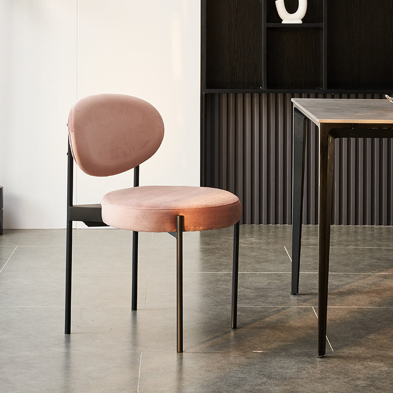 Industrial Metal Dining Room Chair Open Back Dining Side Chair Clearhalo 'Dining Chairs' 'Dining Tables & Seating' 'dining_chair' 'furn' 'furn_dining_chair' 'Furniture' 'Kitchen & Dining Furniture' 6129795