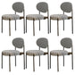 Industrial Metal Dining Room Chair Open Back Dining Side Chair Houndstooth pattern 6 Piece Set Clearhalo 'Dining Chairs' 'Dining Tables & Seating' 'dining_chair' 'furn' 'furn_dining_chair' 'Furniture' 'Kitchen & Dining Furniture' 6129806