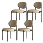 Industrial Metal Dining Room Chair Open Back Dining Side Chair Light Coffee 4 Piece Set Clearhalo 'Dining Chairs' 'Dining Tables & Seating' 'dining_chair' 'furn' 'furn_dining_chair' 'Furniture' 'Kitchen & Dining Furniture' 6129812