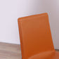 Contemporary Metal Dining Room Chair Armless Leather Side Chair