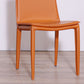 Contemporary Metal Dining Room Chair Armless Leather Side Chair