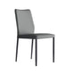 Designer Style Armless Chair Leather Parsons Back Side Chair for Restaurant
