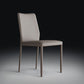 Designer Style Armless Chair Leather Parsons Back Chair for Restaurant