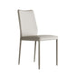 Designer Style Armless Chair Leather Parsons Back Chair for Restaurant