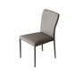 Designer Style Armless Chair Leather Parsons Back Chair for Restaurant