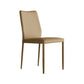 Designer Style Armless Chair Leather Parsons Back Chair for Restaurant