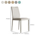 Designer Style Armless Chair Leather Parsons Back Chair for Restaurant