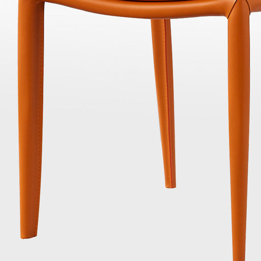 Eigentijdse metalen eetkamer stoel stoel zonder lederen eetkamerstoel voor thuisgebruik