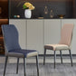 Contemporary Style Armless Chair Leather Parsons Chair with Wooden Base for Dining Room