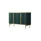 Glam Buffet Sideboard Stone Cabinets Dining Buffet for Living Room 59"L x 16"W x 33"H Green Clearhalo 'buffet_sideboard' 'Buffets & Sideboards' 'furn' 'furn_buffet_sideboard' 'Furniture' 'Kitchen & Dining Furniture' 6130254