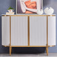 Glam Buffet Sideboard Stone Cabinets Dining Buffet for Living Room Clearhalo 'buffet_sideboard' 'Buffets & Sideboards' 'furn' 'furn_buffet_sideboard' 'Furniture' 'Kitchen & Dining Furniture' 6130259