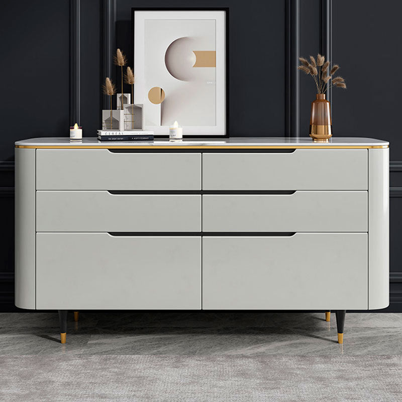 Modern sideboard a buffet a 6 cassetto tavolo da sella per uso soggiorno
