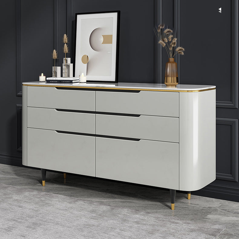 Modern sideboard a buffet a 6 cassetto tavolo da sella per uso soggiorno