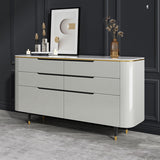 Modern sideboard a buffet a 6 cassetto tavolo da sella per uso soggiorno