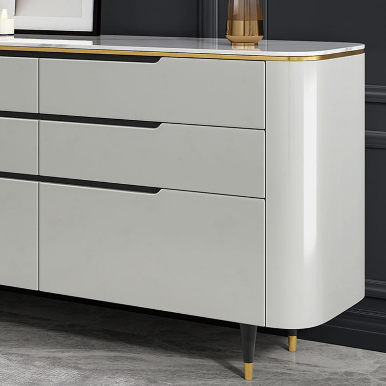 Modern sideboard a buffet a 6 cassetto tavolo da sella per uso soggiorno