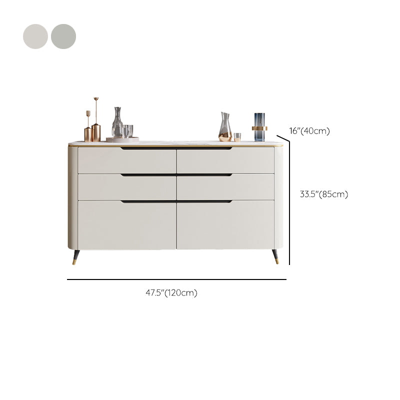 Modern sideboard a buffet a 6 cassetto tavolo da sella per uso soggiorno