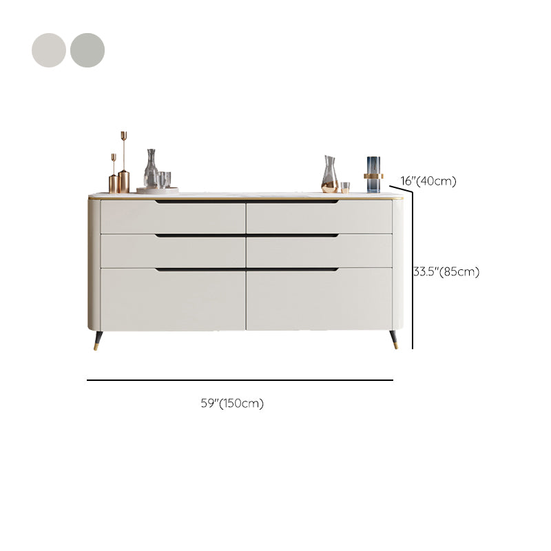 Modern sideboard a buffet a 6 cassetto tavolo da sella per uso soggiorno