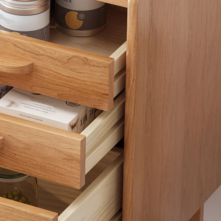 引き出し付きのソリッドウッドビュッフェサーバーキッチン用モダンなダイニングサーバー