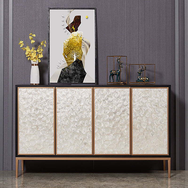 Contemporary Style Sideboard Wood Sideboard Buffet for Kitchen 59"L x 16"W x 35"H Clearhalo 'buffet_sideboard' 'Buffets & Sideboards' 'furn' 'furn_buffet_sideboard' 'Furniture' 'Kitchen & Dining Furniture' 6130468