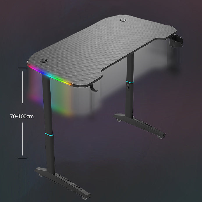 Escritorio de juego contemporáneo escritorio de computadora ajustable en forma de T escritorio