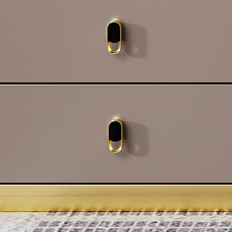 Pedestal Glam Office Desk Slate Writing Desk with File Cabinet for Office Clearhalo 'furn' 'furn_office_desk' 'Furniture' 'Office Desks' 'Office Furniture' 'office_desk' 6130546