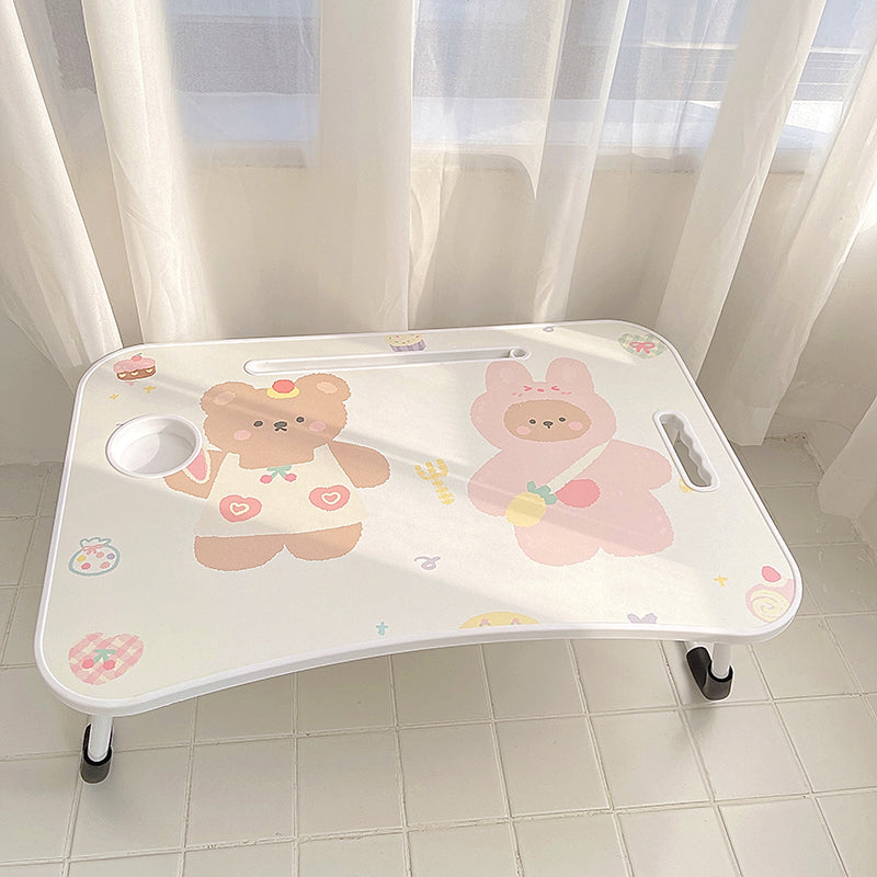 Contemporary Dormitory Writing Desk Free Form Folding Desk with Sled Base Clearhalo 'furn' 'furn_office_desk' 'Furniture' 'Office Desks' 'Office Furniture' 'office_desk' 6130585