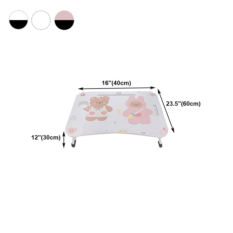 Contemporary Dormitory Writing Desk Free Form Folding Desk with Sled Base Clearhalo 'furn' 'furn_office_desk' 'Furniture' 'Office Desks' 'Office Furniture' 'office_desk' 6130587