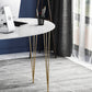 Glam White Curbe Writing Desk Home bureau avec des jambes en métal
