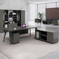 Contemporary Office Desk Black Cable Management Writing Desk Clearhalo 'furn' 'furn_office_desk' 'Furniture' 'Office Desks' 'Office Furniture' 'office_desk' 6130635