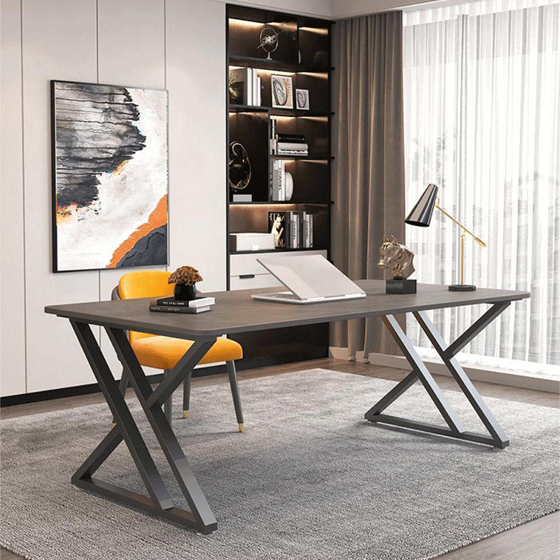 Bureau d'écriture contemporain Bureau de bureau en étain en marbre pour la maison