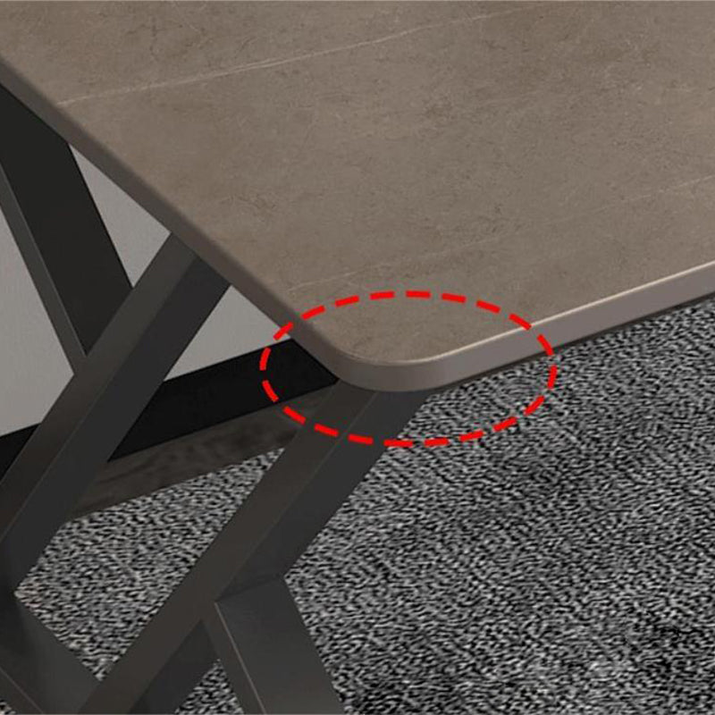 Bureau d'écriture contemporain Bureau de bureau en étain en marbre pour la maison