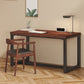 Industrial Rectangular Home Office Desk Solid Wood Writing Desk with Metal Legs 55.1"L x 27.6"W x 29.5"H Clearhalo 'furn' 'furn_office_desk' 'Furniture' 'Office Desks' 'Office Furniture' 'office_desk' 6130739