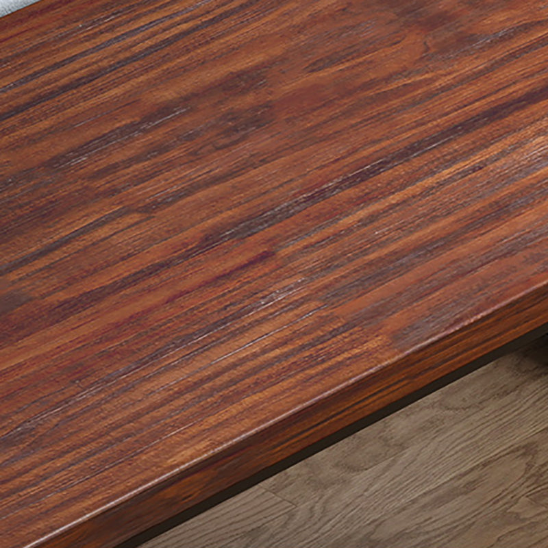 Industrial Rectangular Home Office Desk Solid Wood Writing Desk with Metal Legs Clearhalo 'furn' 'furn_office_desk' 'Furniture' 'Office Desks' 'Office Furniture' 'office_desk' 6130746