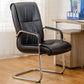 High Back Office Chair  Faux Leather Padded Fixed Arms Conference Chair