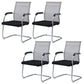 Chaise de bureau à cadre argenté sans fauteuil AirGrid pénible avec respirabilité