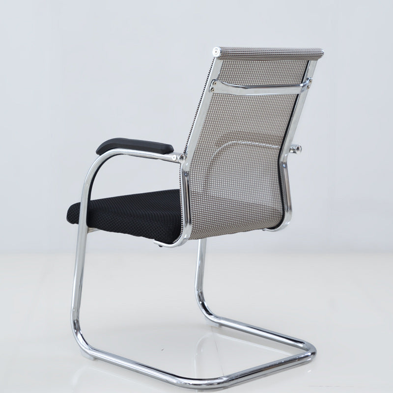Chaise de bureau à cadre argenté sans fauteuil AirGrid pénible avec respirabilité