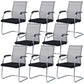Chaise de bureau à cadre argenté sans fauteuil AirGrid pénible avec respirabilité