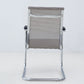 Chaise de bureau à cadre argenté sans fauteuil AirGrid pénible avec respirabilité