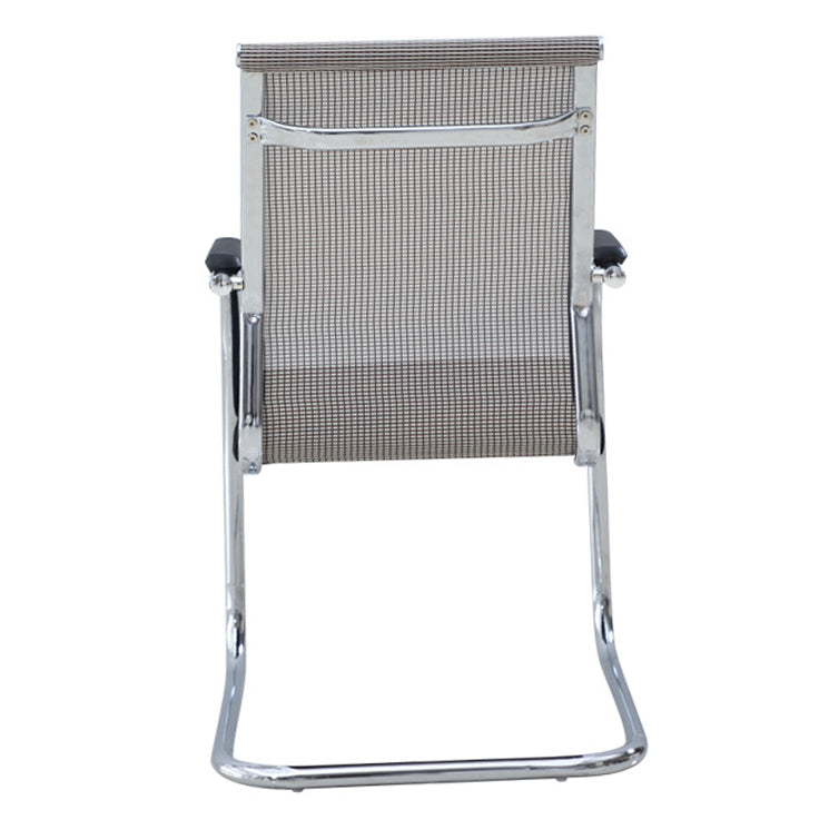 Chaise de bureau à cadre argenté sans fauteuil AirGrid pénible avec respirabilité