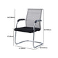 Chaise de bureau à cadre argenté sans fauteuil AirGrid pénible avec respirabilité