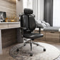 Contemporary Office Chair Leather Computer Chair Ergonomic Task Chair Clearhalo 'furn' 'furn_office_chair' 'Furniture' 'Office Chairs' 'Office Furniture' 'office_chair' 6130851