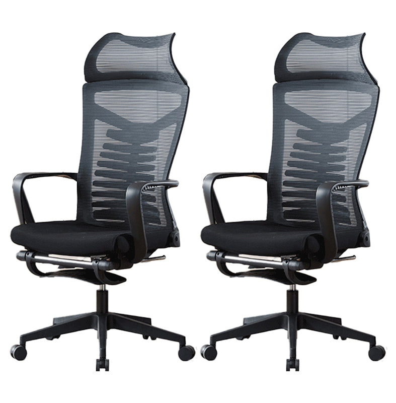 Contemporary Arm Chair Tilt Mechanism Ergonomic Swivel Office Chair 2 Piece Set Clearhalo 'furn' 'furn_office_chair' 'Furniture' 'Office Chairs' 'Office Furniture' 'office_chair' 6130855
