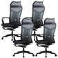 Contemporary Arm Chair Tilt Mechanism Ergonomic Swivel Office Chair 4 Piece Set Clearhalo 'furn' 'furn_office_chair' 'Furniture' 'Office Chairs' 'Office Furniture' 'office_chair' 6130856