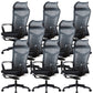 Contemporary Arm Chair Tilt Mechanism Ergonomic Swivel Office Chair 8 Piece Set Clearhalo 'furn' 'furn_office_chair' 'Furniture' 'Office Chairs' 'Office Furniture' 'office_chair' 6130860