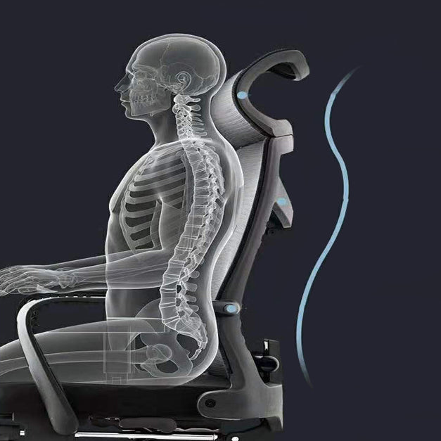 Contemporary Arm Chair Tilt Mechanism Ergonomic Swivel Office Chair Clearhalo 'furn' 'furn_office_chair' 'Furniture' 'Office Chairs' 'Office Furniture' 'office_chair' 6130863