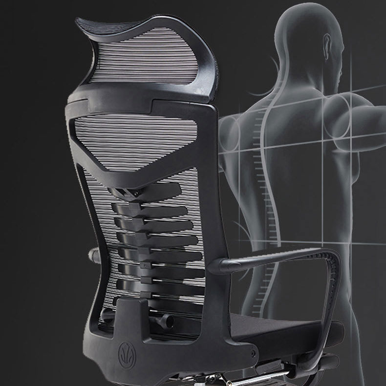 Contemporary Arm Chair Tilt Mechanism Ergonomic Swivel Office Chair Clearhalo 'furn' 'furn_office_chair' 'Furniture' 'Office Chairs' 'Office Furniture' 'office_chair' 6130864