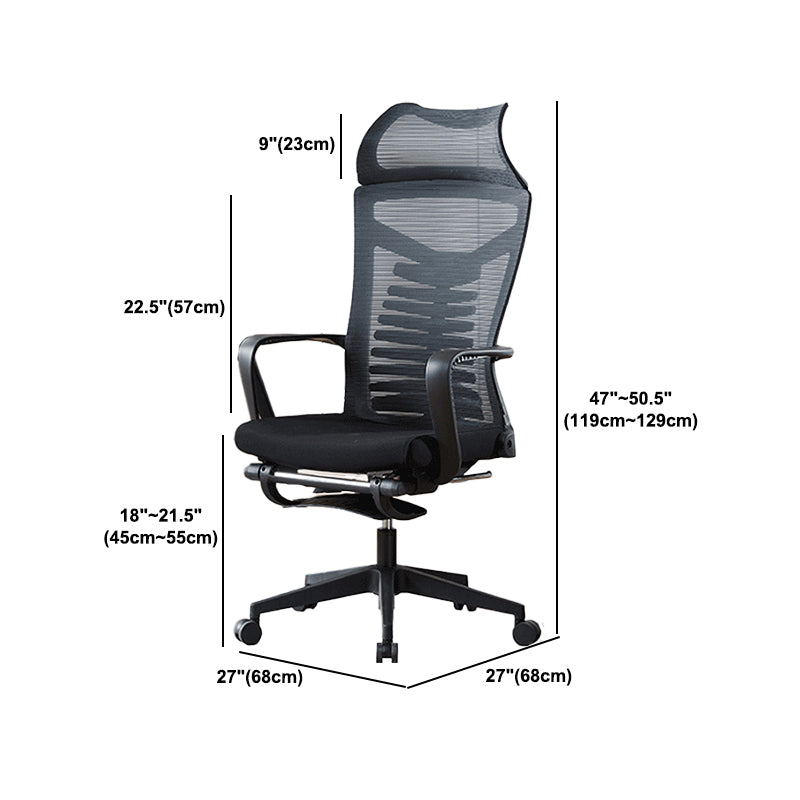 Contemporary Arm Chair Tilt Mechanism Ergonomic Swivel Office Chair Clearhalo 'furn' 'furn_office_chair' 'Furniture' 'Office Chairs' 'Office Furniture' 'office_chair' 6130869
