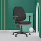 Modern Black Swivel Computer Chair Fixed Arms Height-adjustable Office Chair Clearhalo 'furn' 'furn_office_chair' 'Furniture' 'Office Chairs' 'Office Furniture' 'office_chair' 6130873